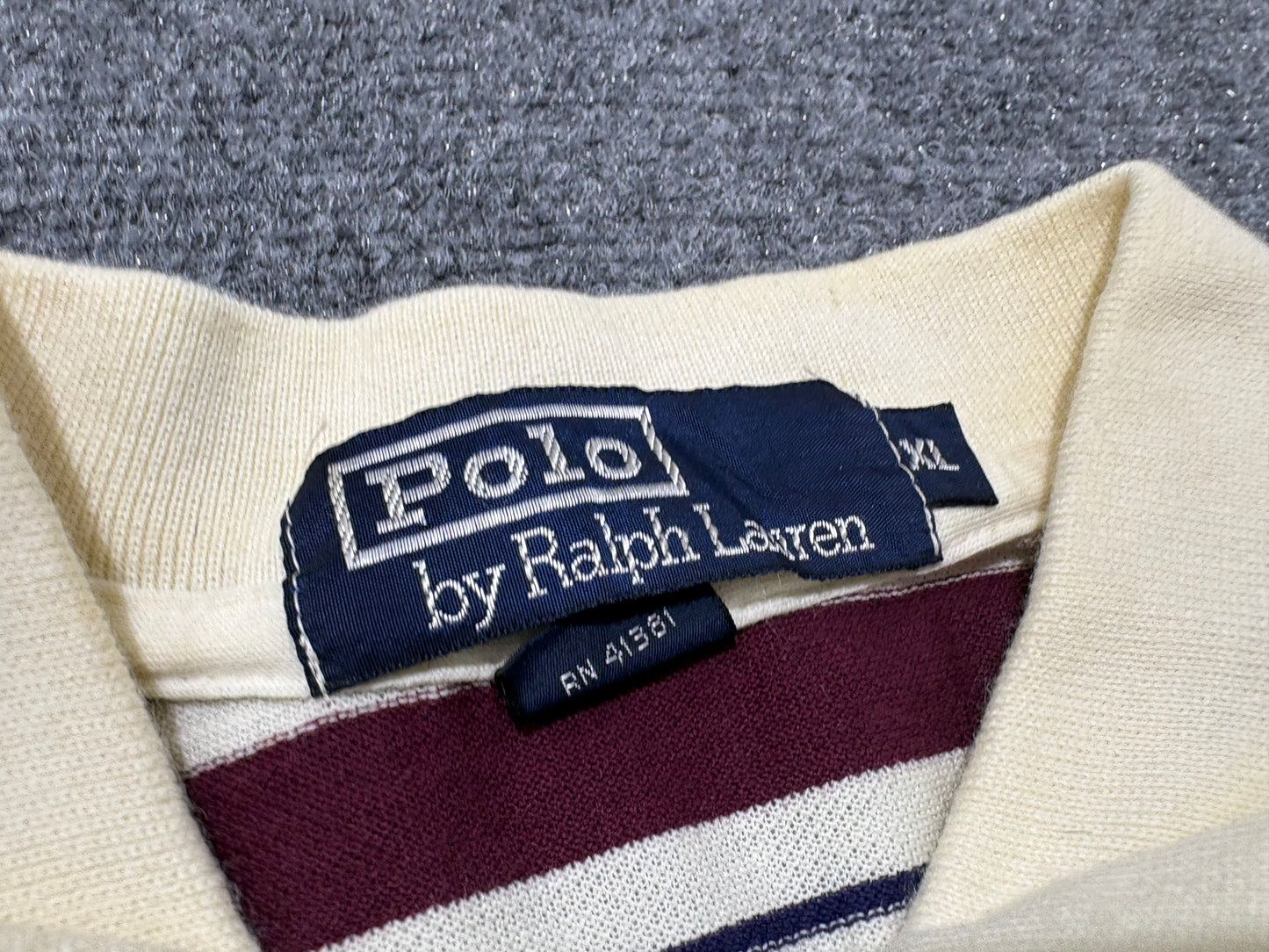 Polo Ralph Lauen Polo Club Crest Striped Polo Shirt - Multicolor Size XL