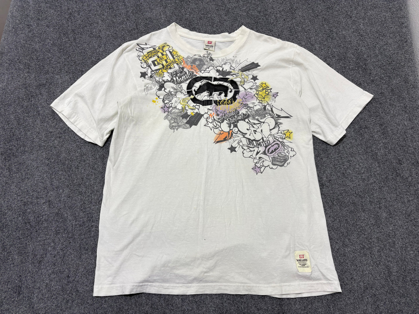 Ecko Unlimited Graffiti Tee - White Size XL