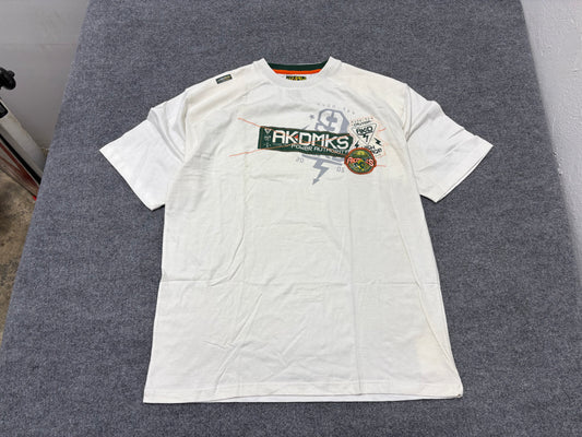 Akademiks Power Authority Tee - White Size XL
