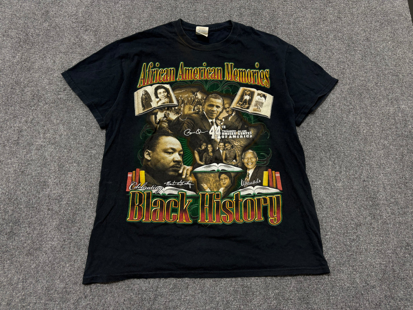 African American Memories Tee - Black Size Medium