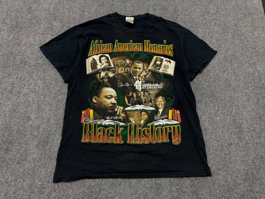 African American Memories Tee - Black Size Medium