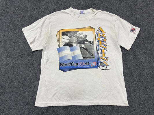 1994 Argentina World Cup USA Tee - White Size XL