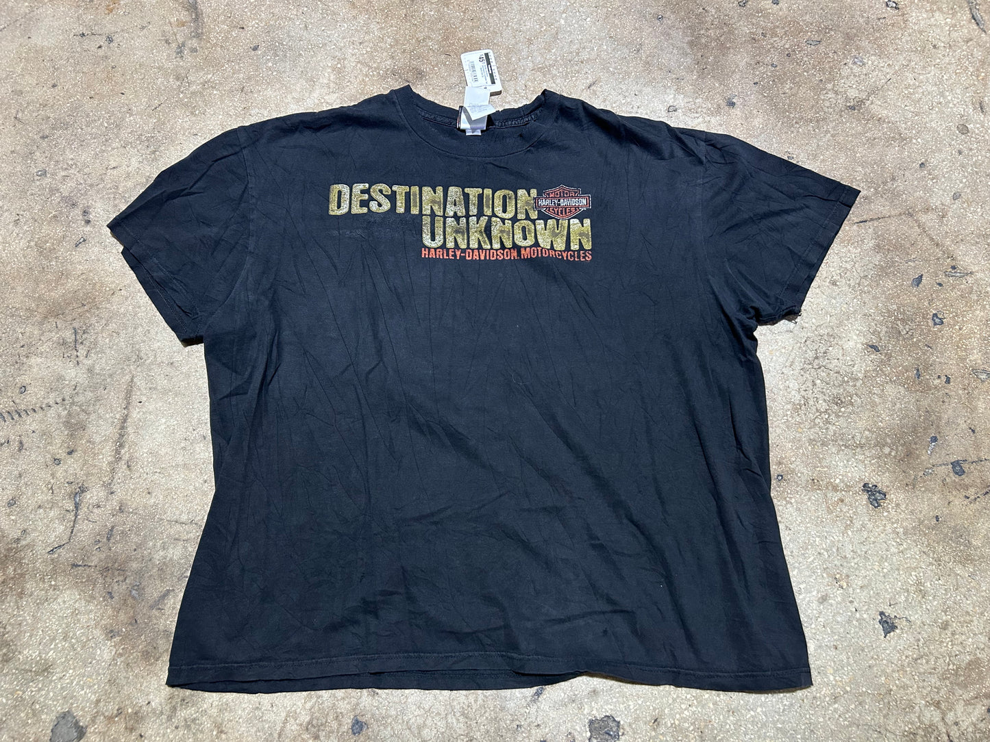 Harley Davidson Destination Unknown Tee - Black Size XL