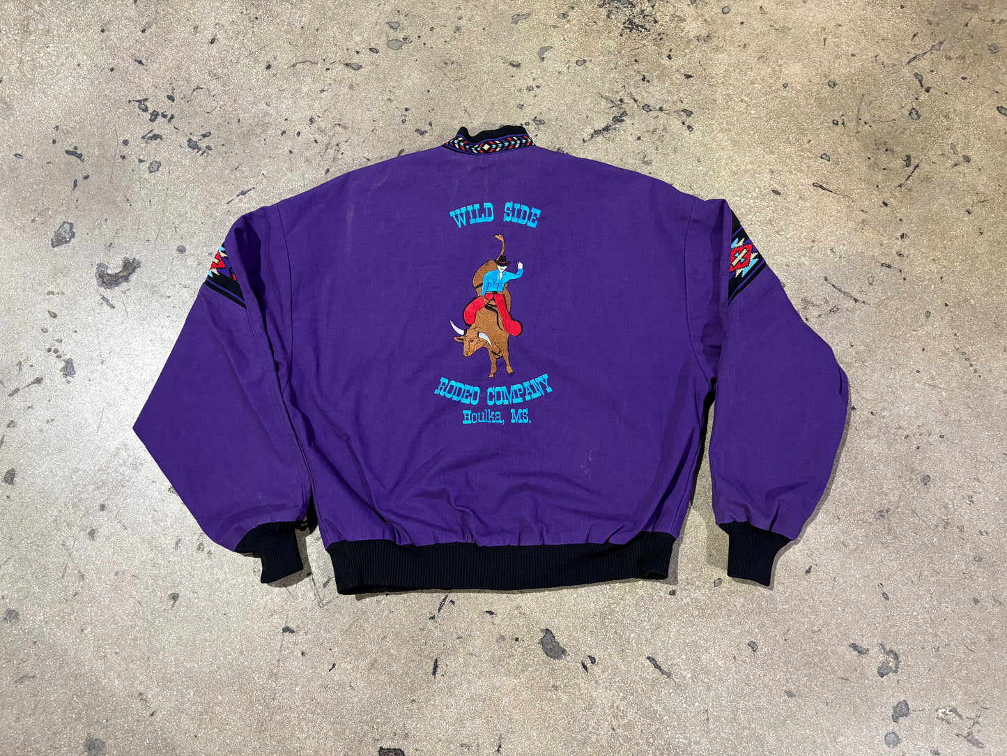 Wild Side Rodeo Company Aztec Jacket - Purple Size Medium