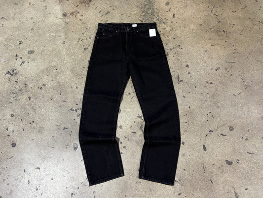 Levis 505 Orange Tab Denim Jeans - Black Size 34 x 32