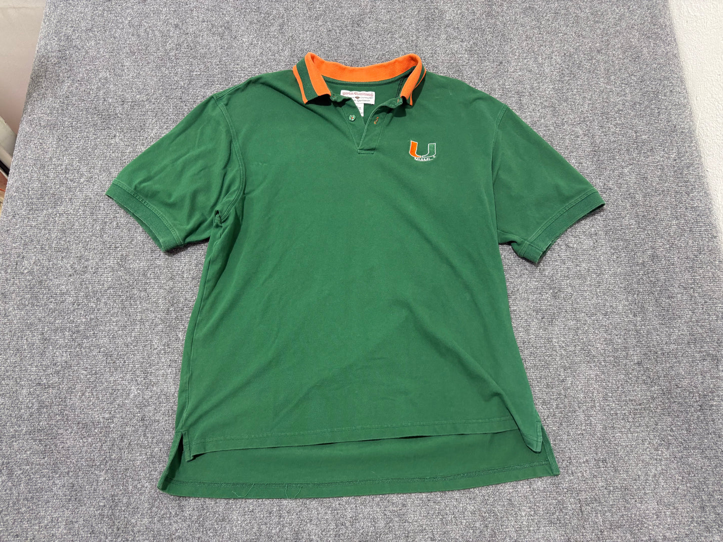 Miami Hurricanes UM Polo - Green Size XL