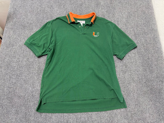 Miami Hurricanes UM Polo - Green Size XL