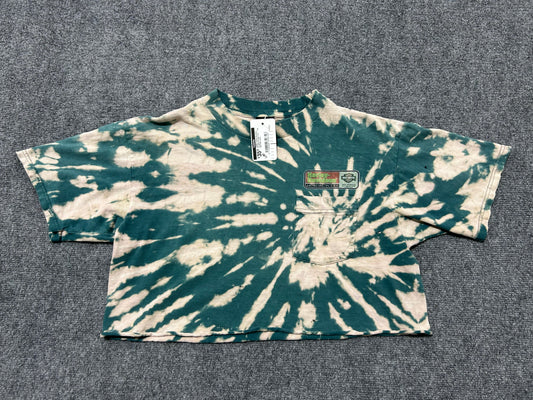 WMNS Harley Davidson Cropped Pocket Tee - Tie Dye Size Large