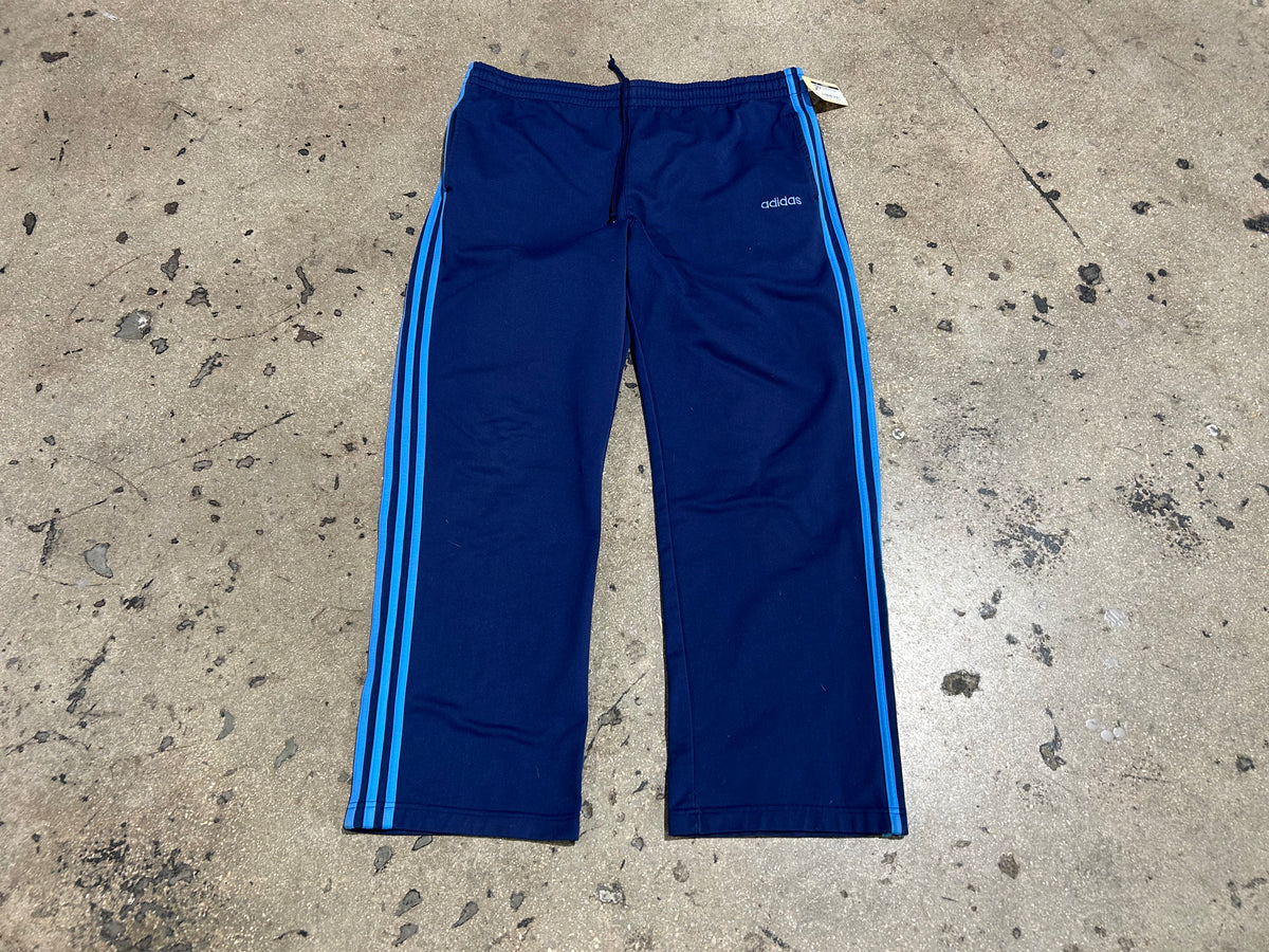 Adidas Track Pants - Navy/Blue size Large
