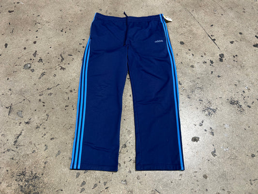 Adidas Track Pants - Navy/Blue size Large