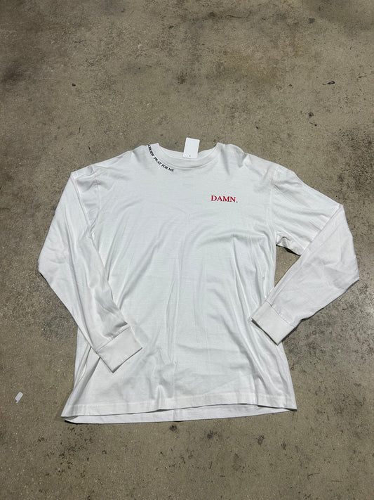 TDE Damn Nobody Pray For Me Long Sleeve - White Size XL