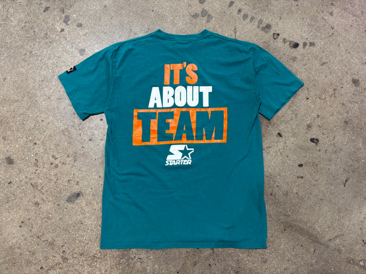 Starter Miami Dolphins About Team Tee - Teal Size Large
