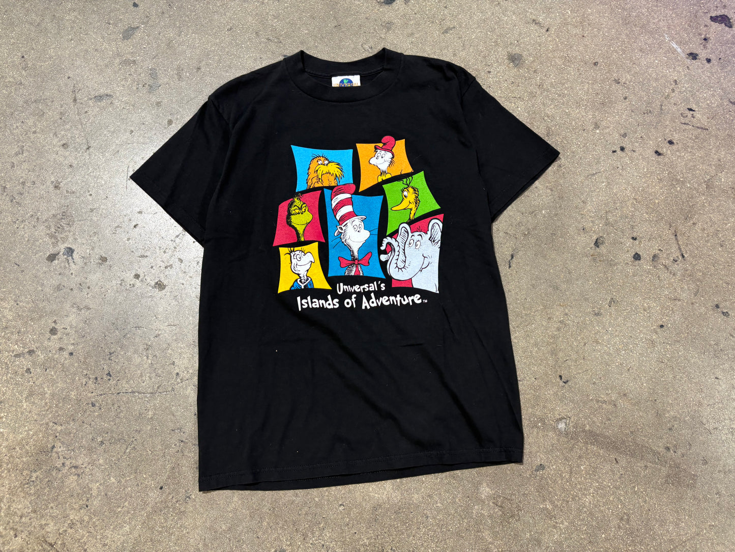 Dr Suess Islands of Adventure Tee - Black Size Medium