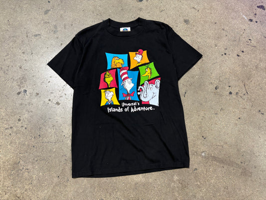 Dr Suess Islands of Adventure Tee - Black Size Medium