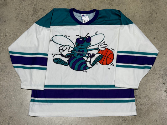 Champion Charlotte Hornets Hockey Jersey Size XL