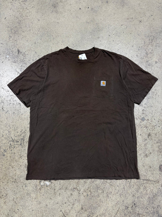 Carhartt Pocket Tee - Brown Size XL