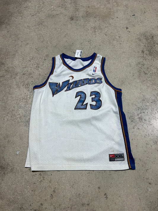 Wizards Michael Jordan #23 - White/Blue Size XXL