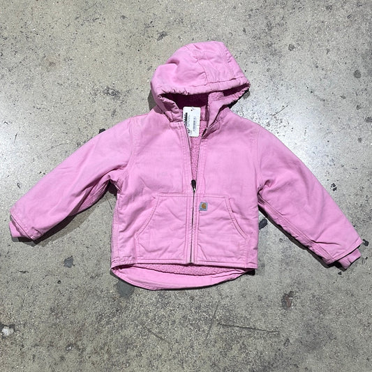 Kids Carhartt Hooded Jacket - Pink Size XXS