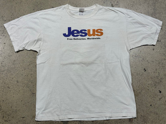 JesUS FedEx Parody Tee - White Size XL