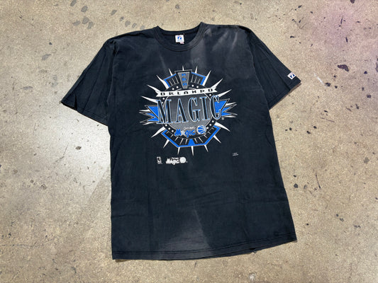 Logo 7 Orlando Magic Sun Faded Tee - Black Size XL