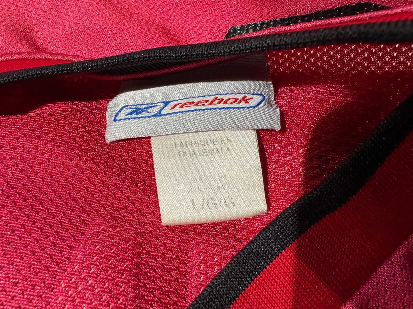 Reebok Miami Heat #3 Wade Jersey - Red Size Large