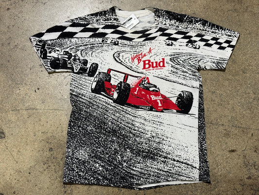 Bud King Of Beers Formula 1 AOP Tee Size Large