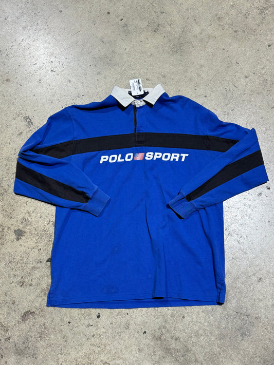 Polo Sport Rugby - Blue/Black/White Size Large