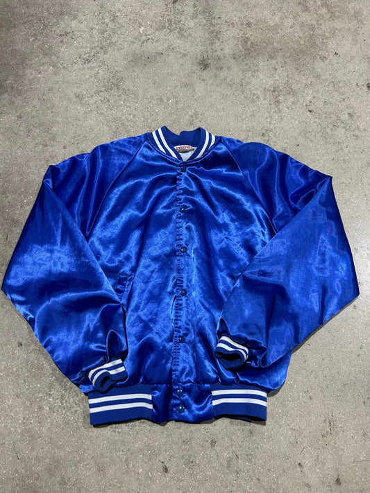 Hartwell Satin Jacket - Blue Size Medium (CON)