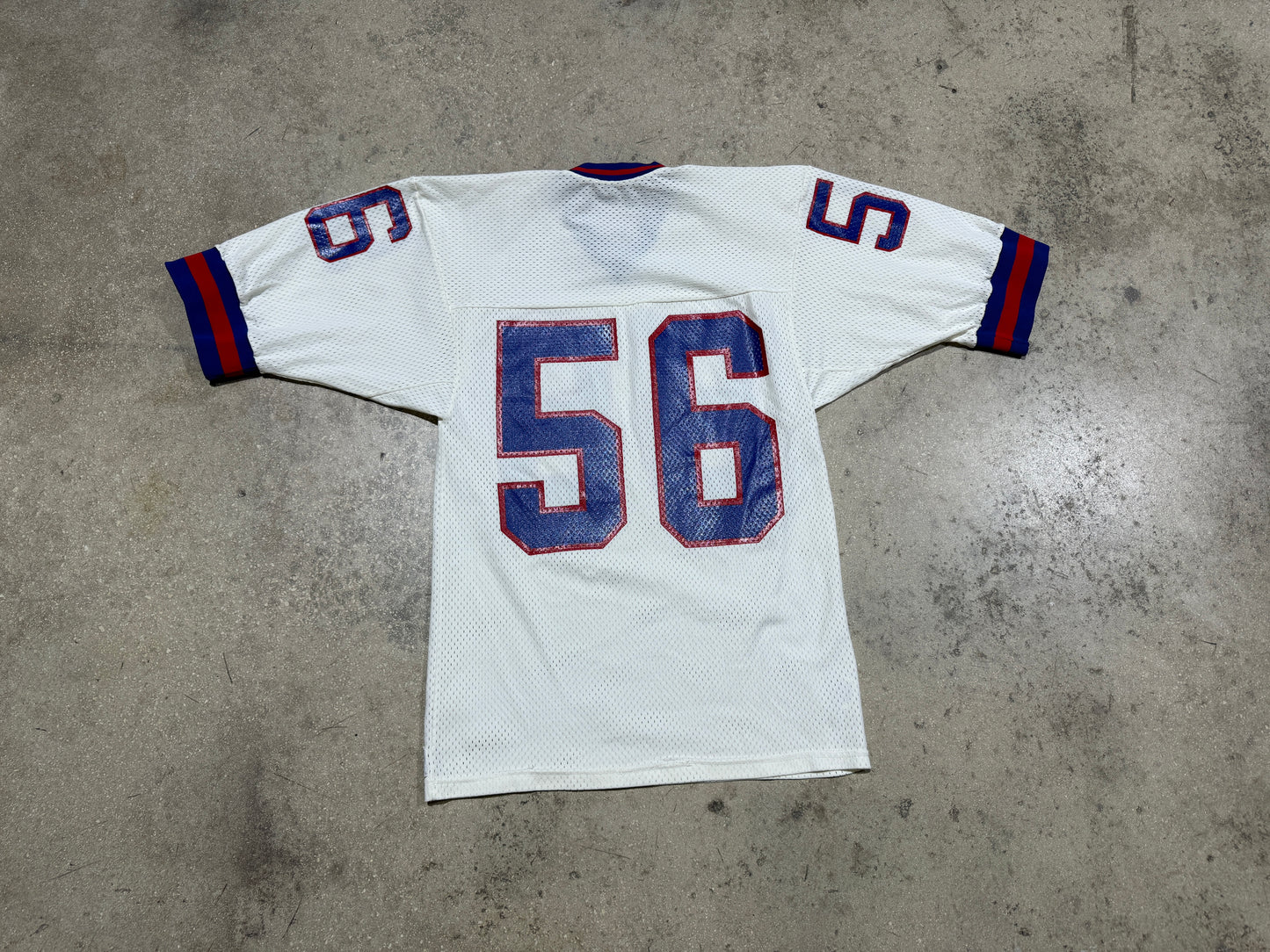 Sand-Knit NY Giants Lawrence Taylor Jersey - White Medium