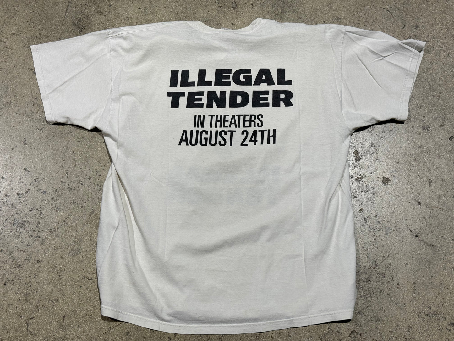 Illegal Tender Tee - White Size XL