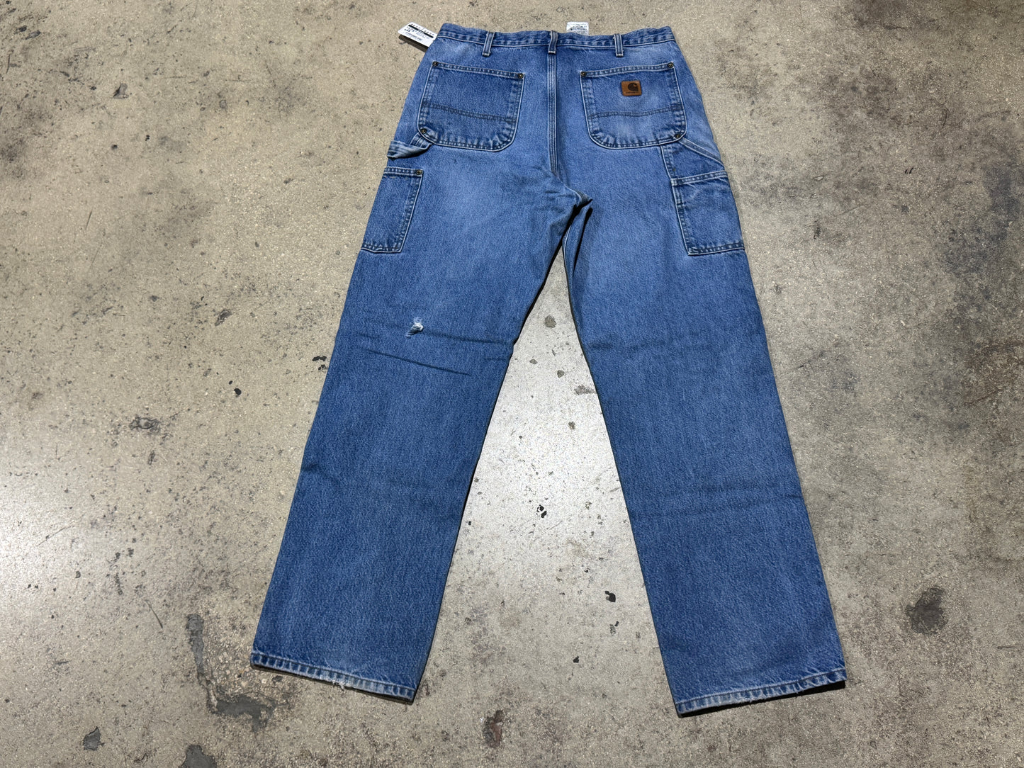 Carhartt Double Knee Denim Pants - Light Wash Size 34x34