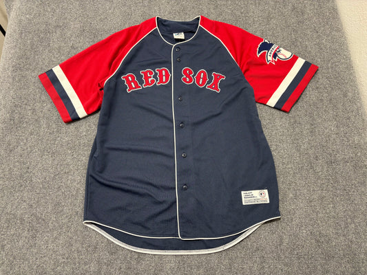 Dynasty Red Sox American League Patch Jersey - Navy / Red Size Large