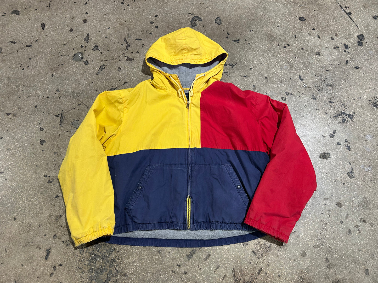 Polo Ralph Lauren Rain Jacket - Red/Yellow/Navy Size Large