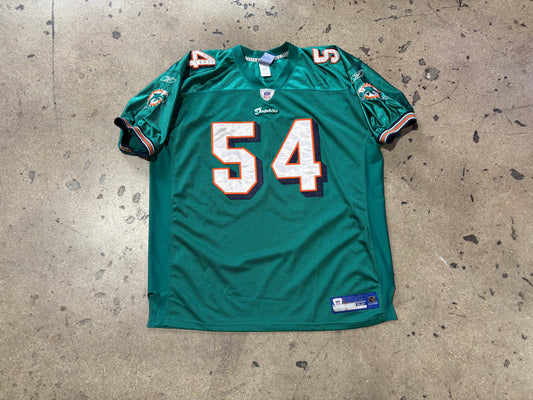 Miami Dolphins Authentic #54 Thomas Jersey - Teal Size 52/XXL