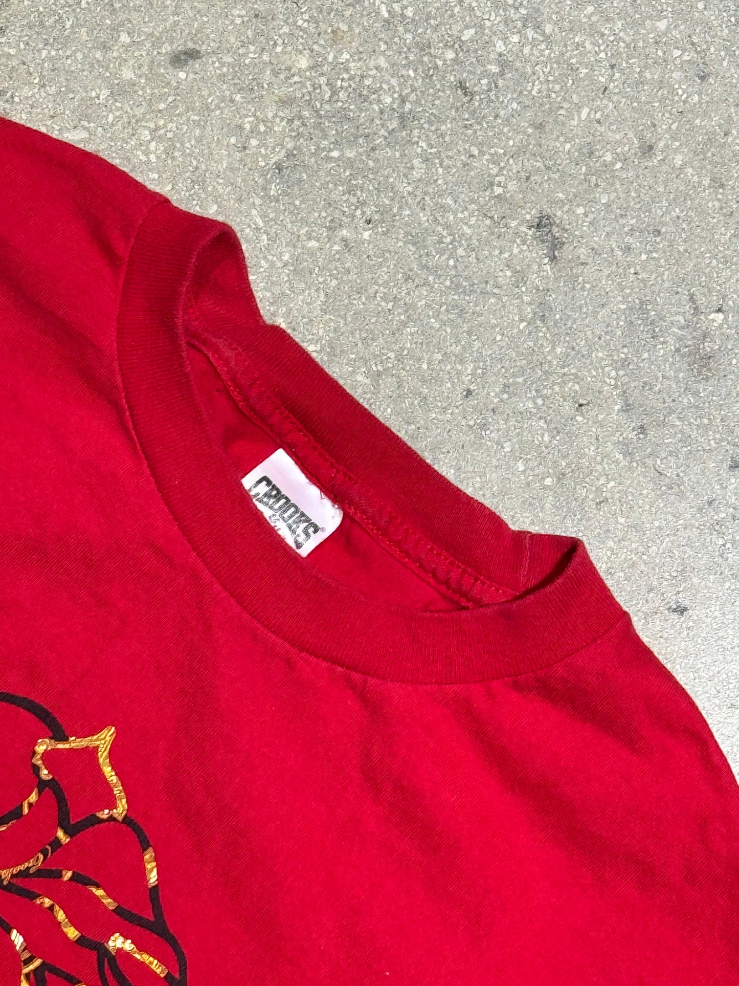 Crooks & Castlest Medusa Bling Tee - Red Size XL