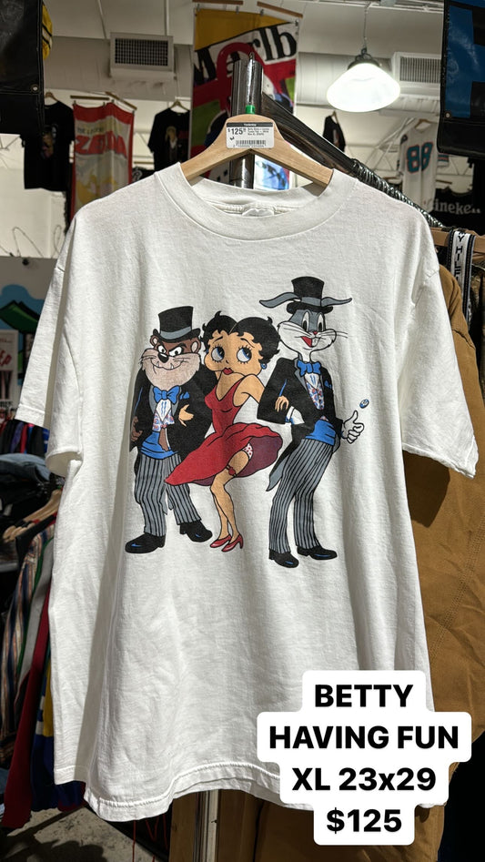 Betty Boop x Looney Tunes Tee - White Size XL