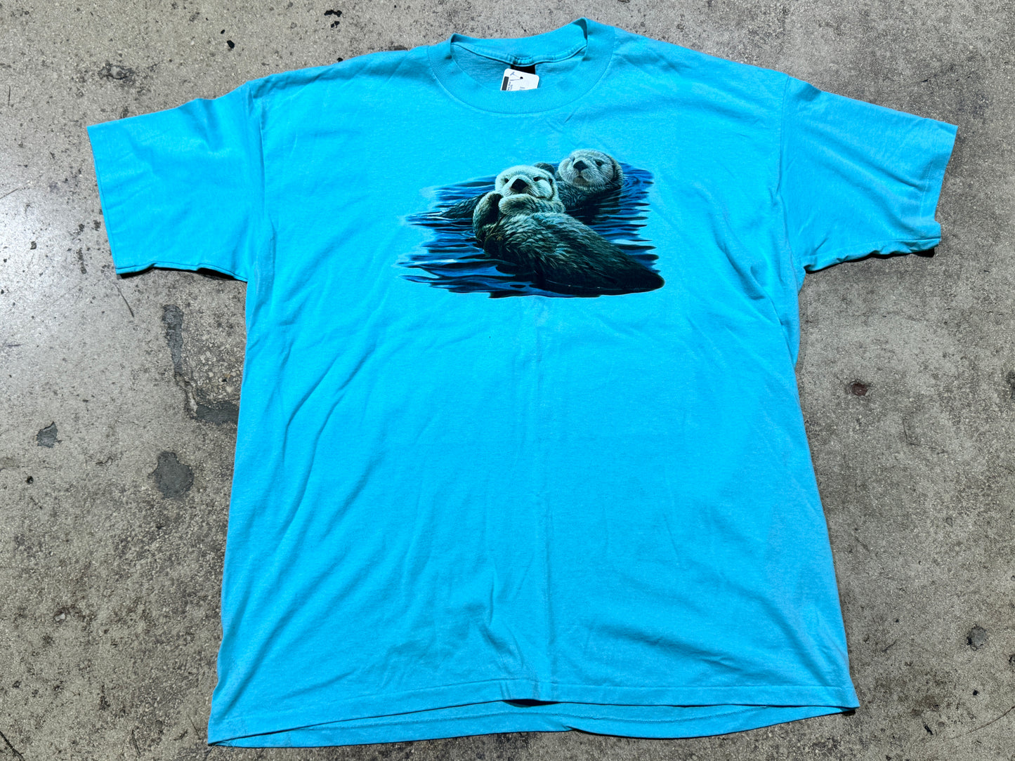 Otters Tee - Baby Blue Size XXXXL