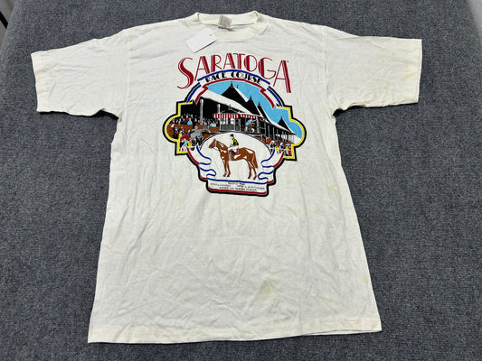 Saratoga Race Course Tee - White Size Large