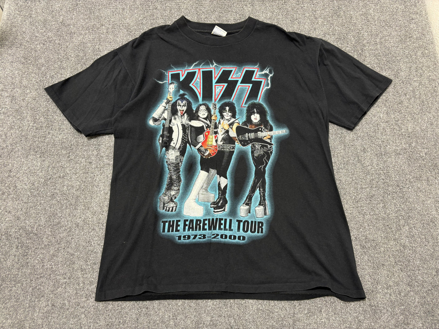 2000 Kiss The Farewell Tour Tee - Black Size XL