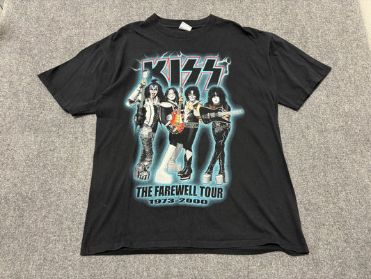 2000 Kiss The Farewell Tour Tee - Black Size XL