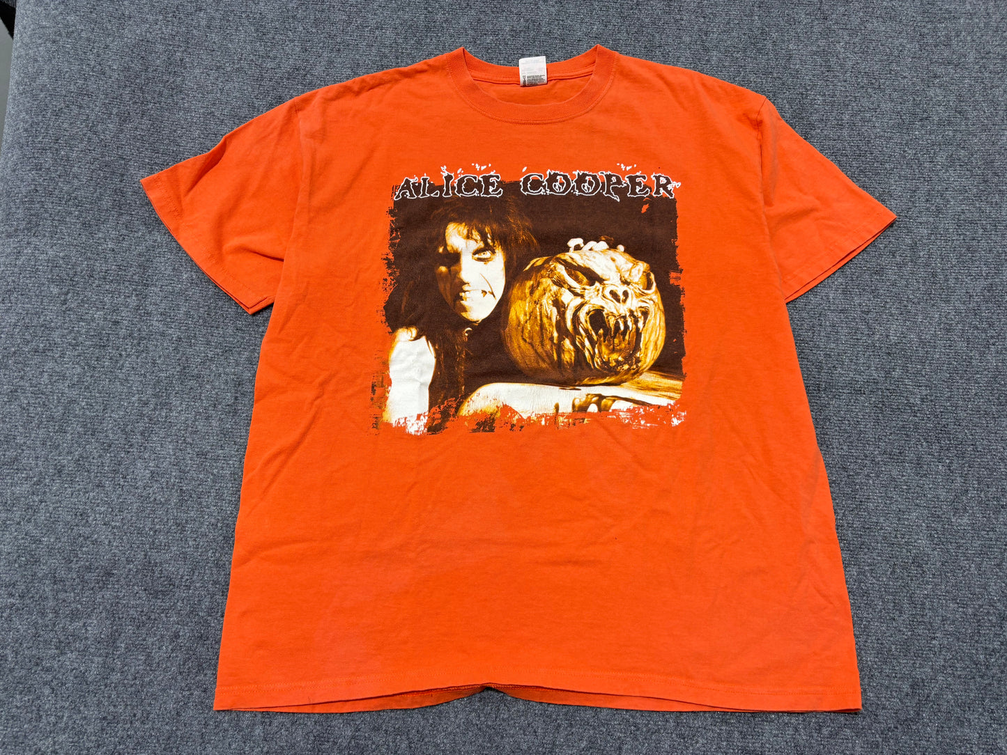 2003 Alice Cooper Halloween Tour Tee - Orange Size XL