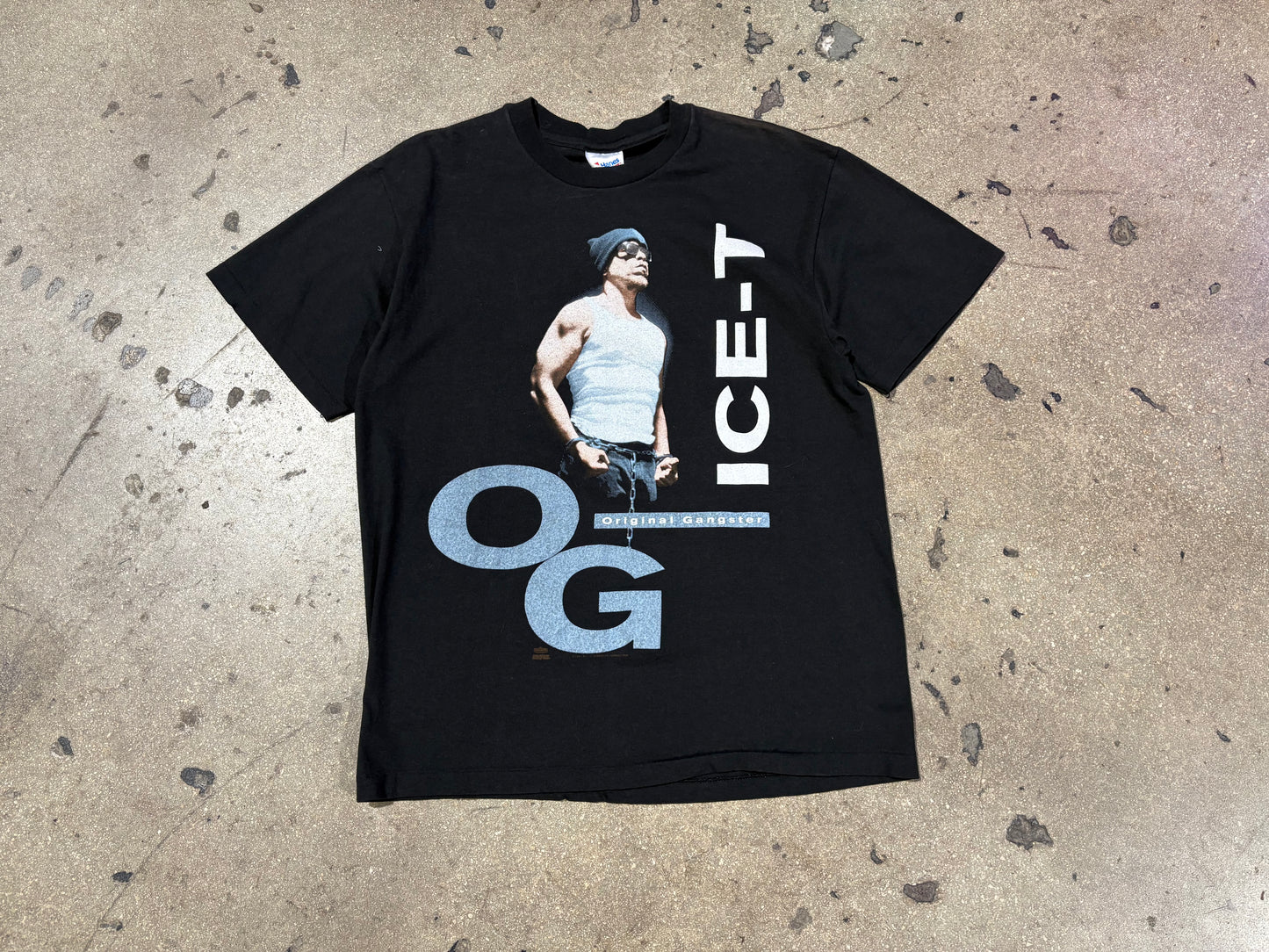 1991 ICE T Original Gangster Tee - Black Size Large