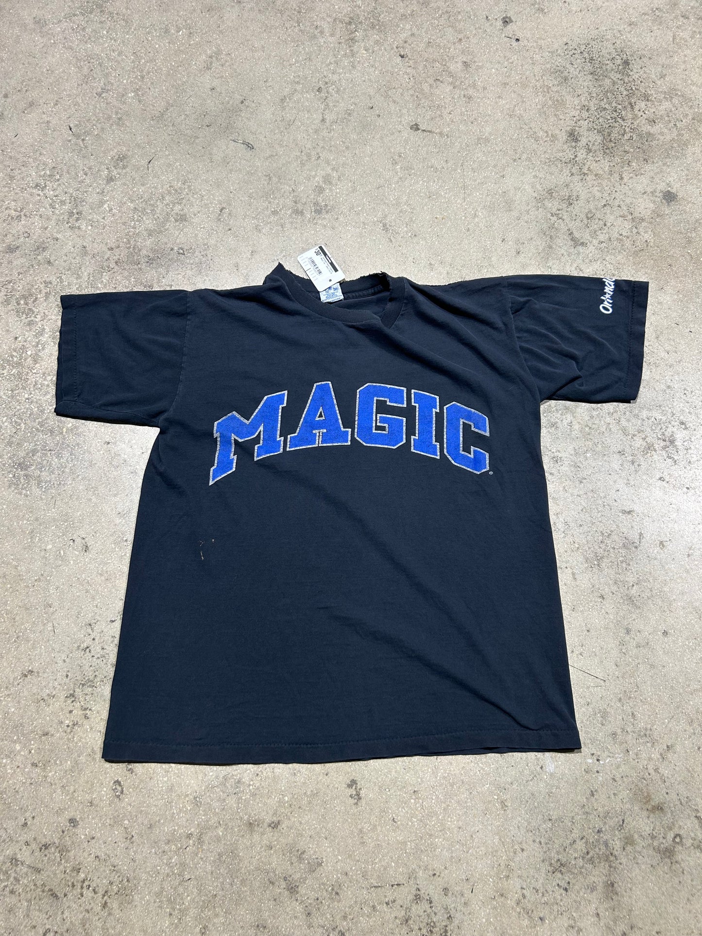 Distressed Salem Orlando Magic Tee - Black Size M