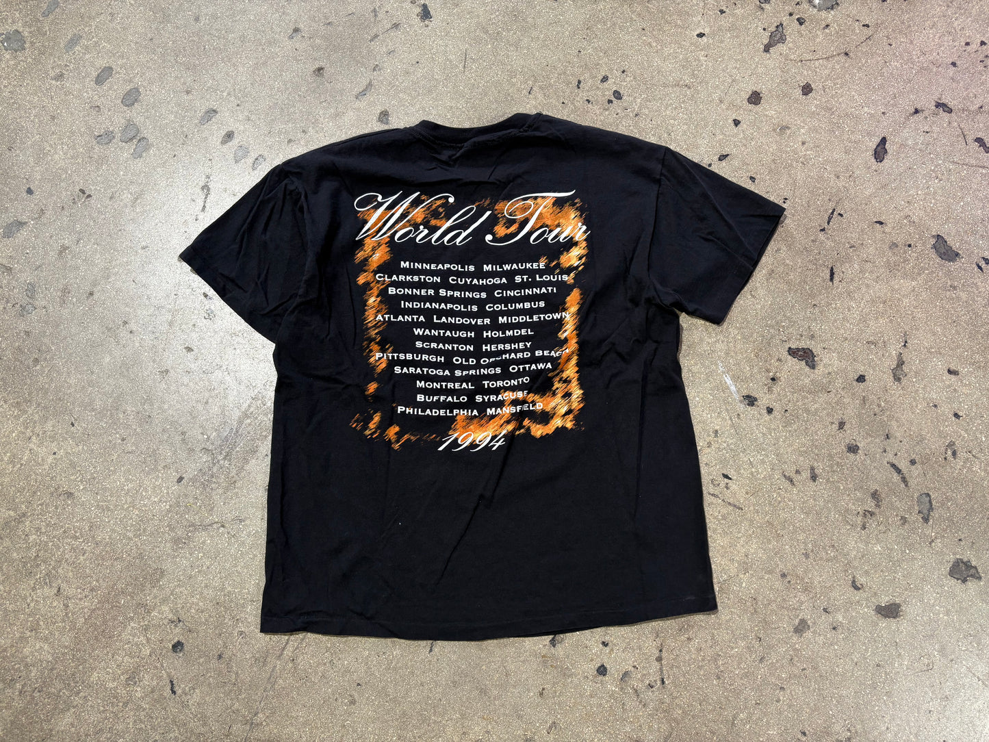 1994 Michal Bolton Tour Tee - Black Size XL