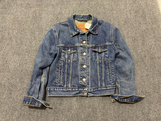 Levis Denim Jean Trucker Jacket - Blue Size Small