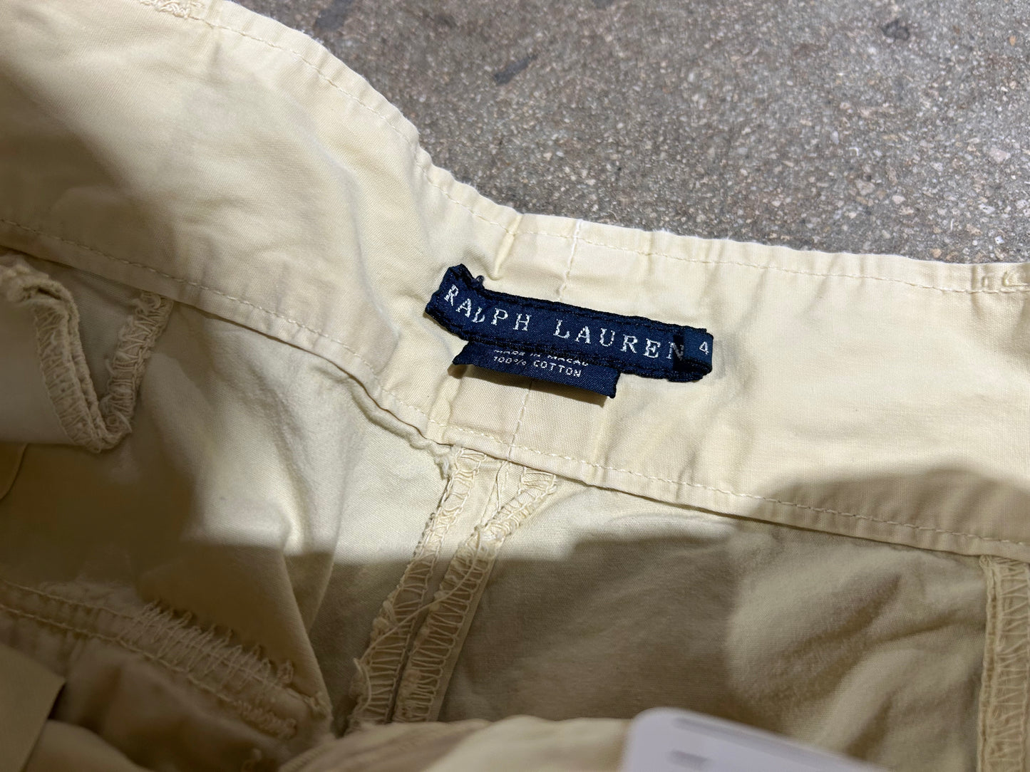Womens Ralph Lauren Cargo Pants - Khaki Size 4