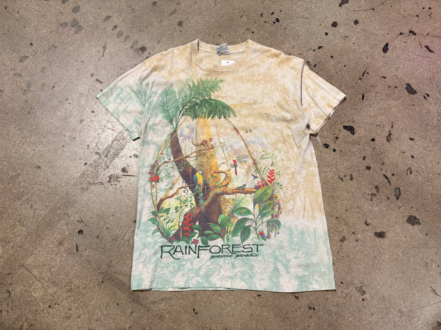 Liquid Blue Rain Forrest Tee - Multi Size XL