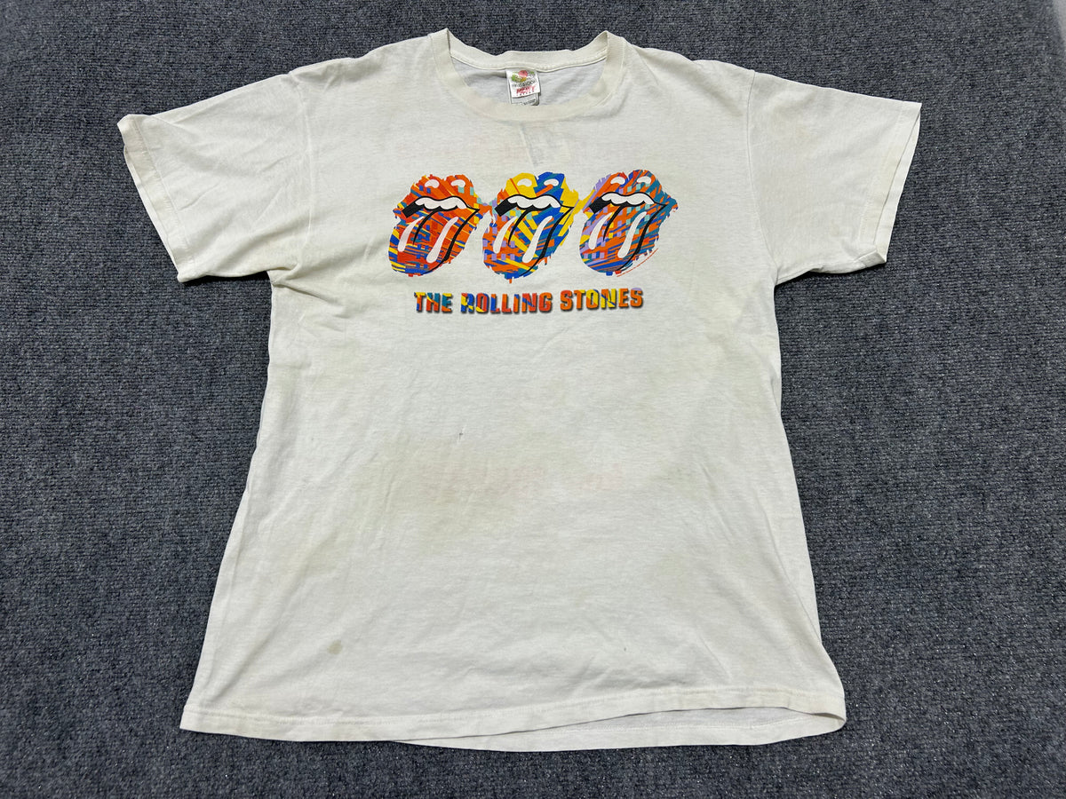 2002/2003 Rolling Stones Tour Tee - White Size Large
