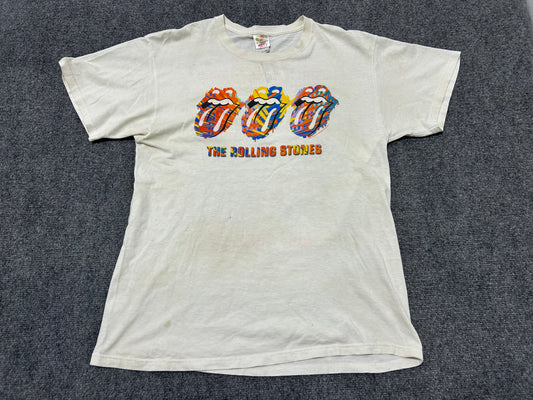 2002/2003 Rolling Stones Tour Tee - White Size Large