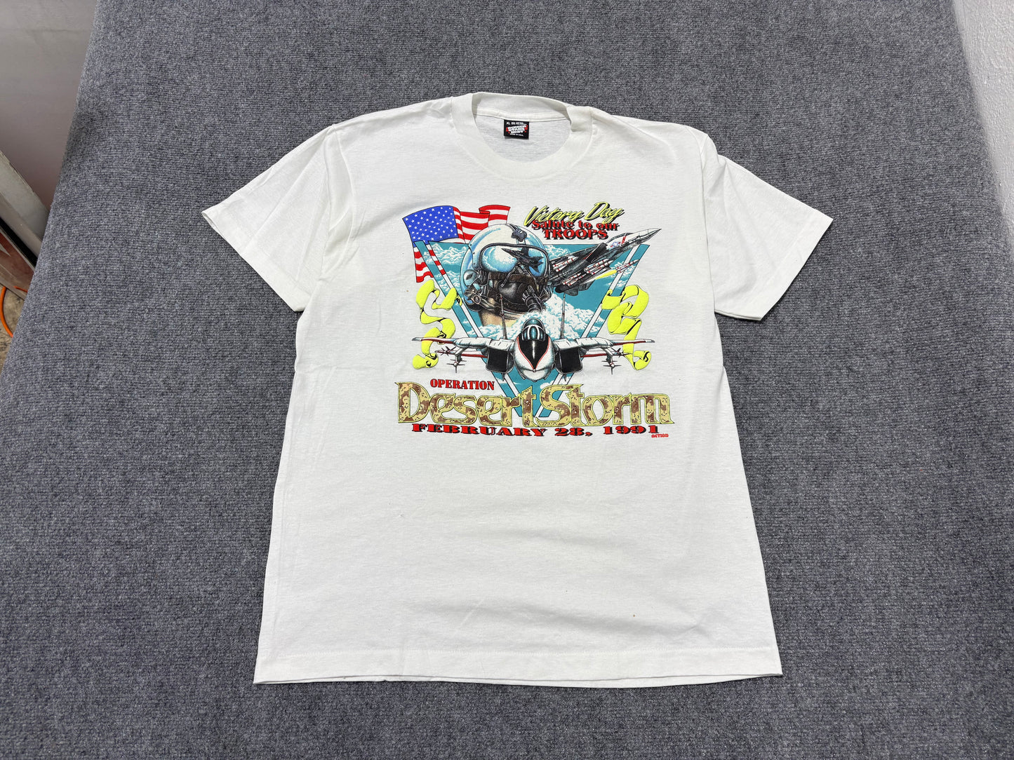 1991 Victory Day Tee - White Size XL